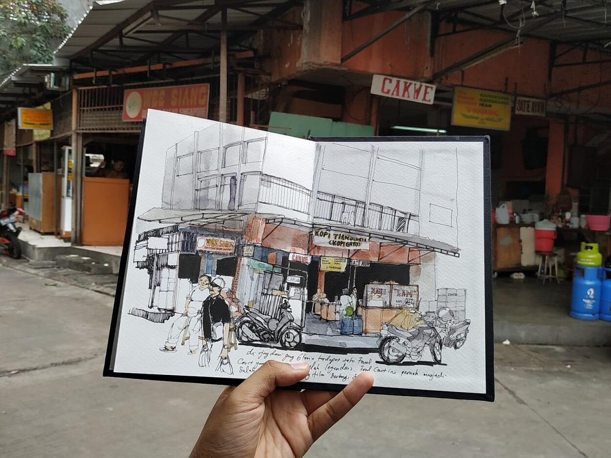 Gang Gloria sebagai objek gambar memiliki kesan personal bagi Nugraha